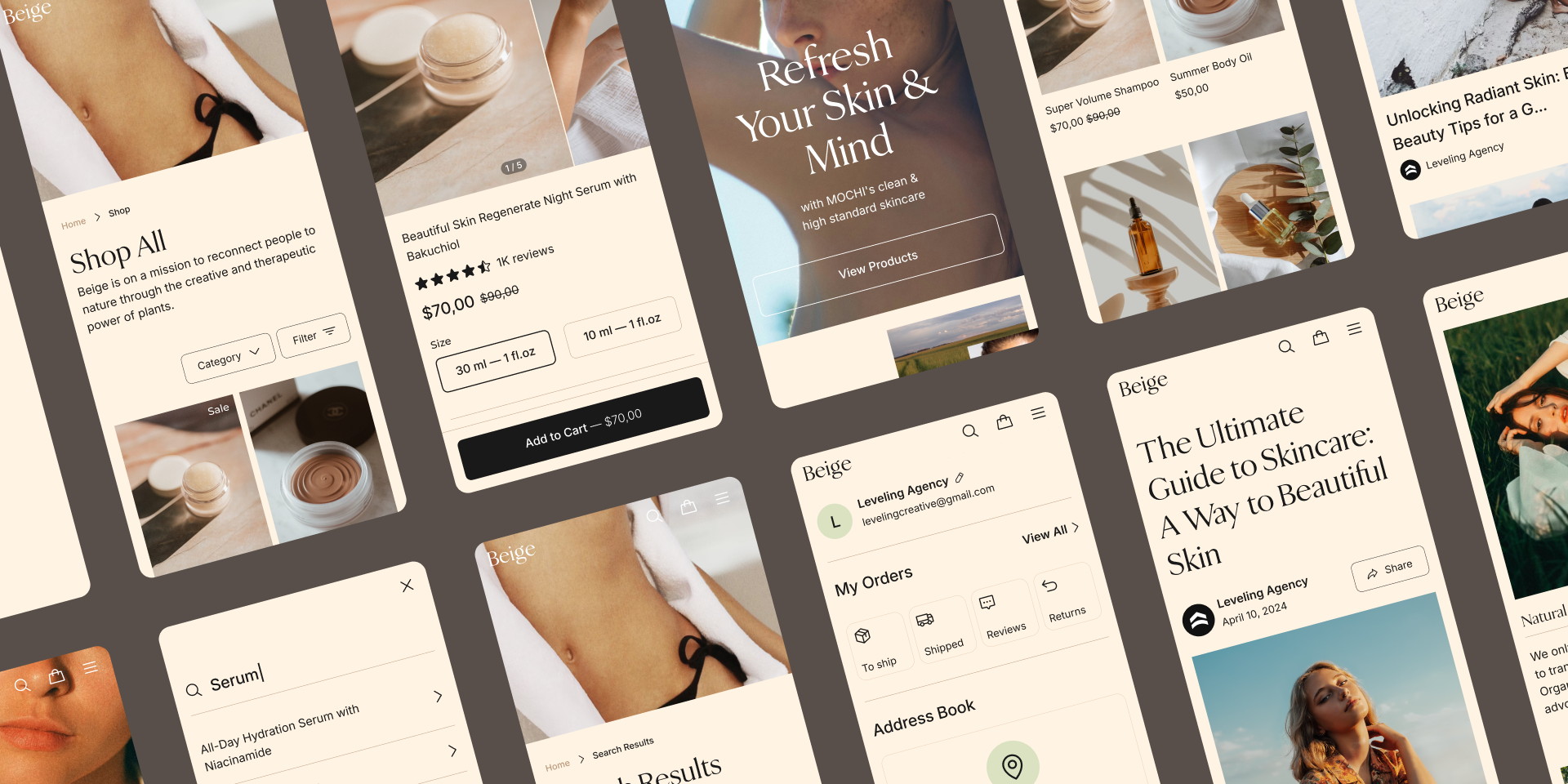 Responsive mobile views with mobile first design mindset